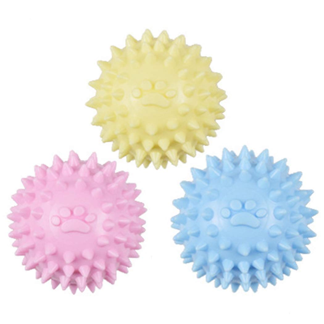 Rubber Dog Toys 5.5cm TPR Chew Toy for Dog Hollow Ball Teeth Cleaning Interactive Cute Dog Toys My Store