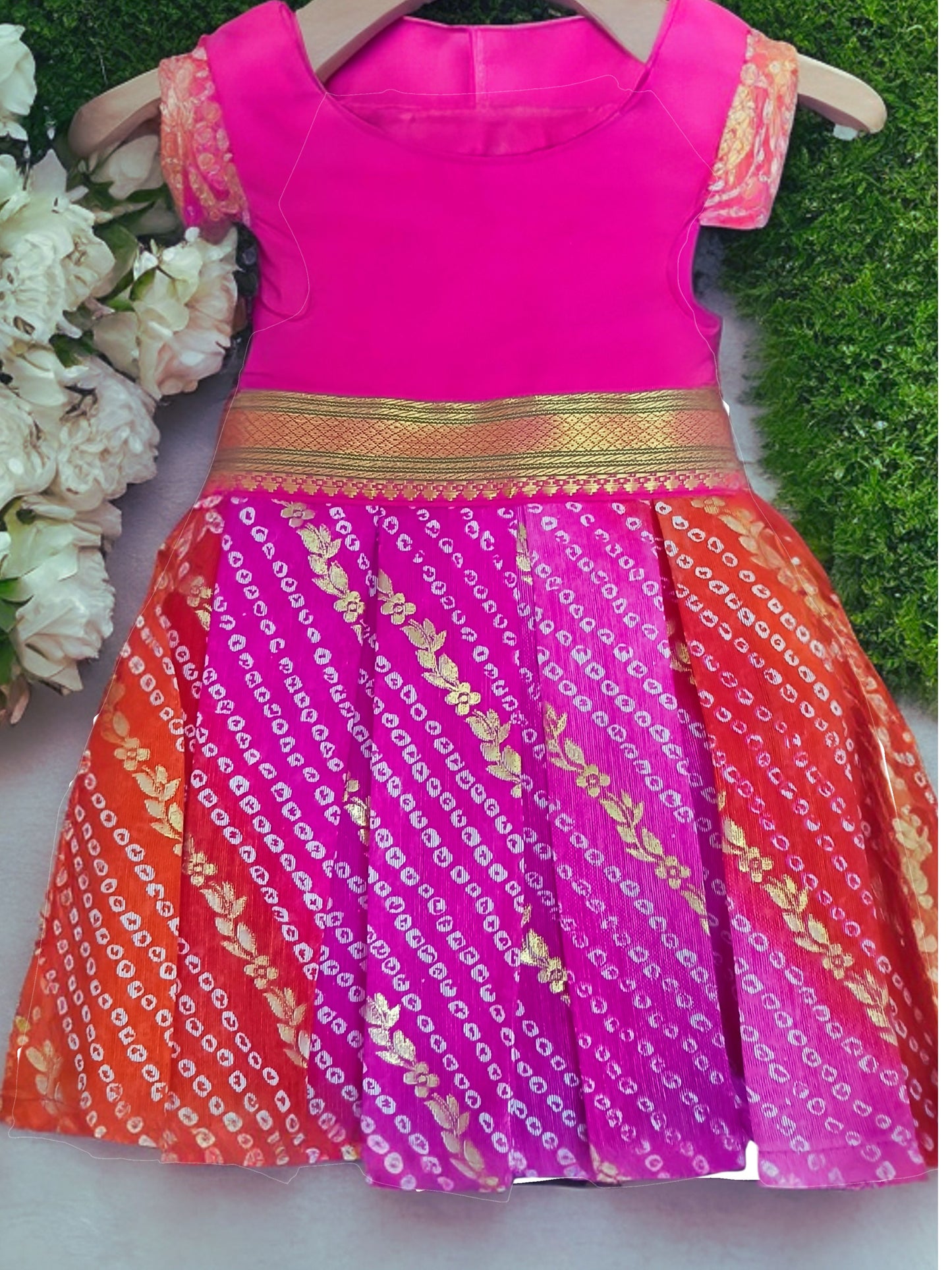 Petaloons Festive Lehenga for Dogs and cats Pink