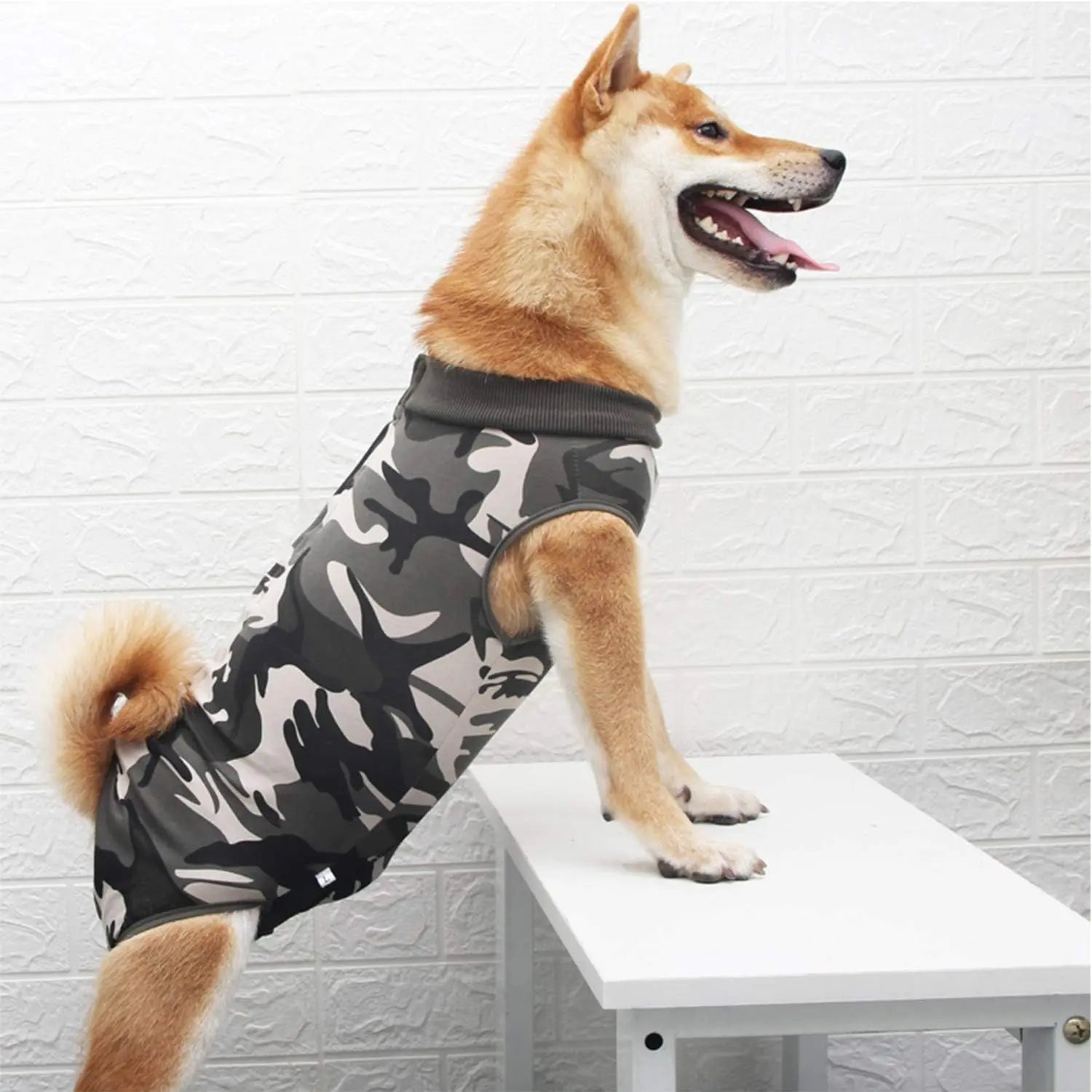 Fashionable pet shirt made from warm fleece and cotton blend.