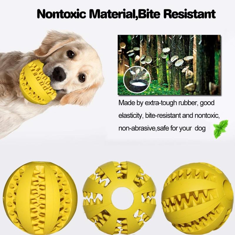 High-quality chew ball for dogs, made from durable rubber.