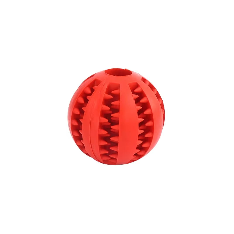 Interactive ball chewer for dogs, perfect for playtime.