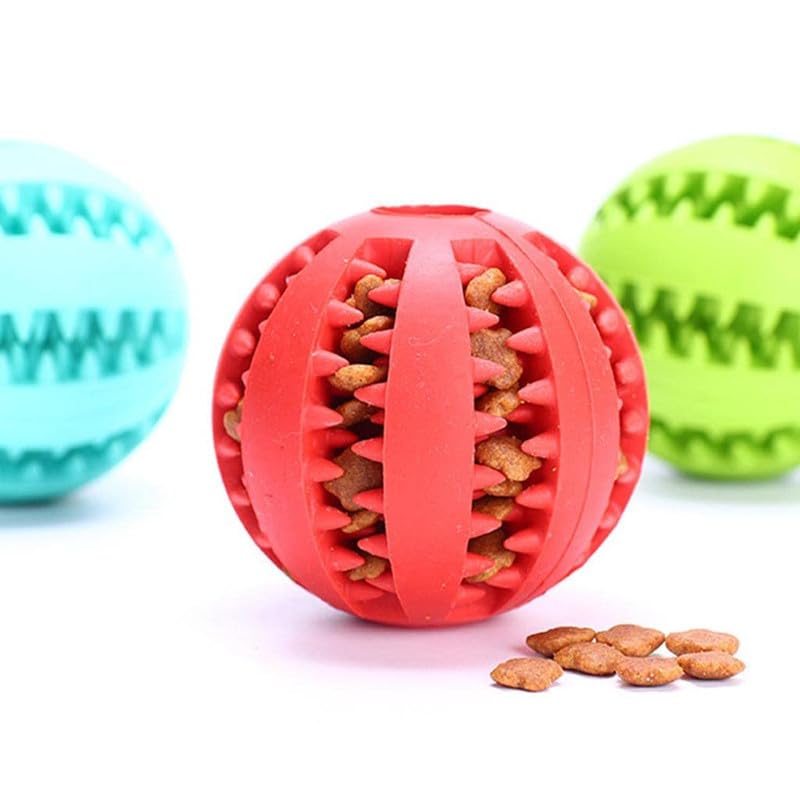 Large rubber ball for dogs that love to chew.