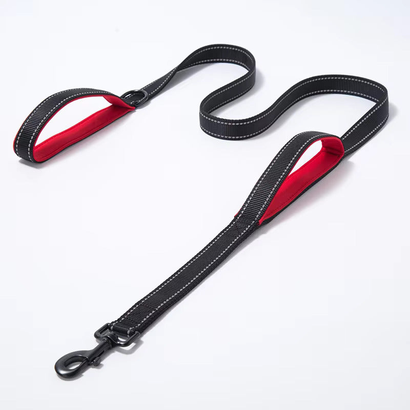 Luxury reflective soft pet leash for added visibility and comfort.